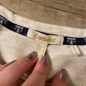 Off White Barbour Puffin Print Crewneck Sweatshirt